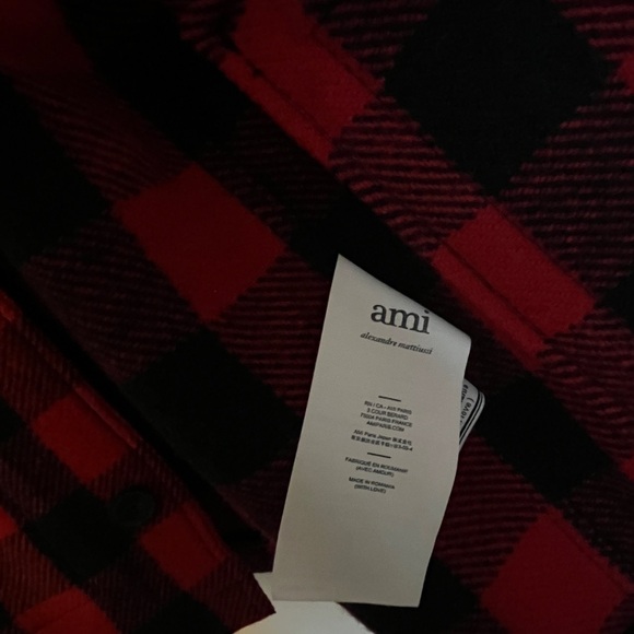 Ami Alexandre MATTIUSSI Wool Buffalo Check Jacket l Men’s medium | New | 70% off - Picture 6 of 6
